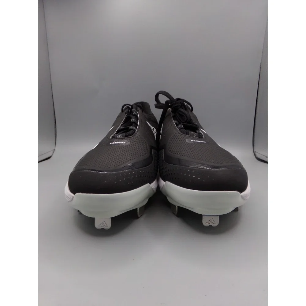 Adidas Icon‎ 7 Baseball Metal Cleats Black  & White FZ1558 Men's Size 14